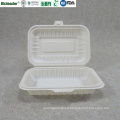 Eco-Friendly Compostable Cornstarch Corn Starch Plastic Takeaway Fast Food Clamshell Box